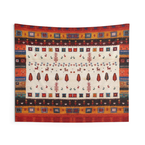 Heritage Red Moroccan Boho Tapestry