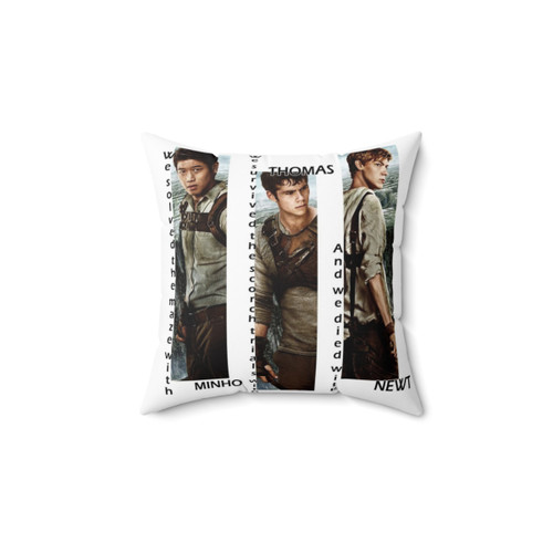 The Maze Runner Pillow Featuring Minho, Thomas, and Newt