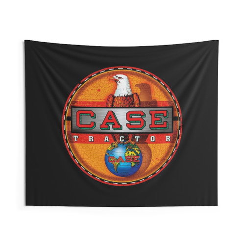 Case Tractor Tapestry - Farmhouse Wall Decor