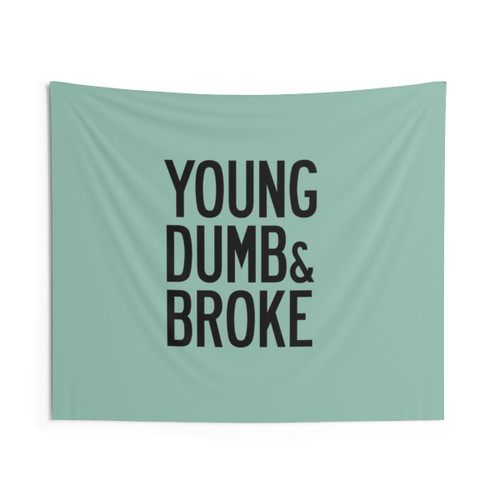 Khalid Young Dumb & Broke Lyrics Wall Tapestry