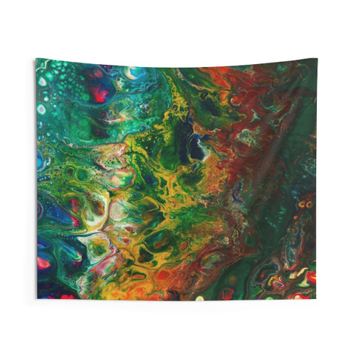 Mermaid and Sea Dog Boho Tapestry