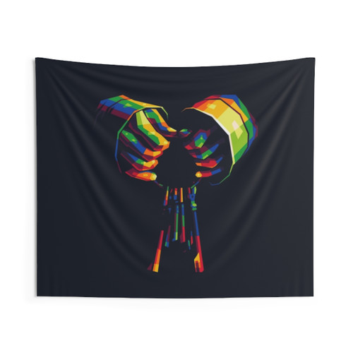 NF Holding The Keys Tapestry Wall Art