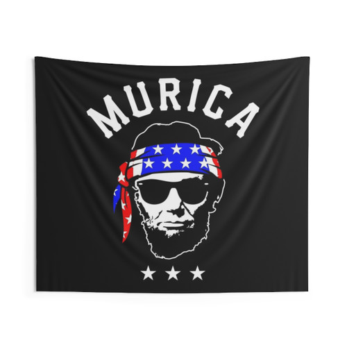 Murica Patriotic Abe Lincoln USA Bandana Tapestry