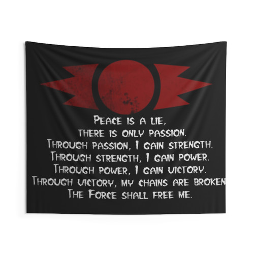 Sith Code Tapestry - Galactic Empire Wall Art