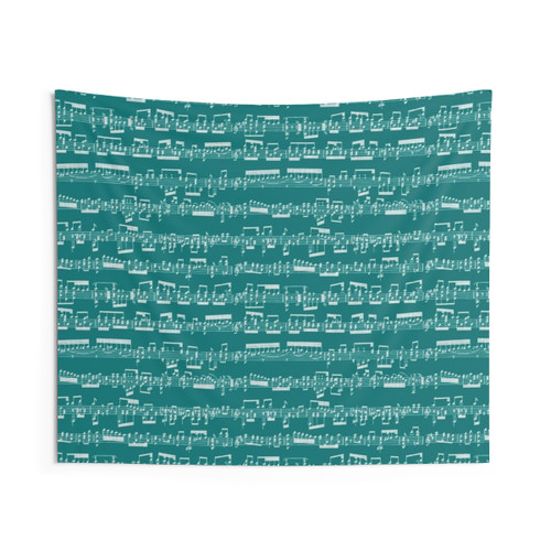Minimalist sheet music tapestry