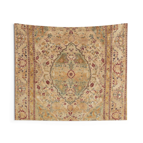 Silk Tabriz Persian Area Rug Tapestry