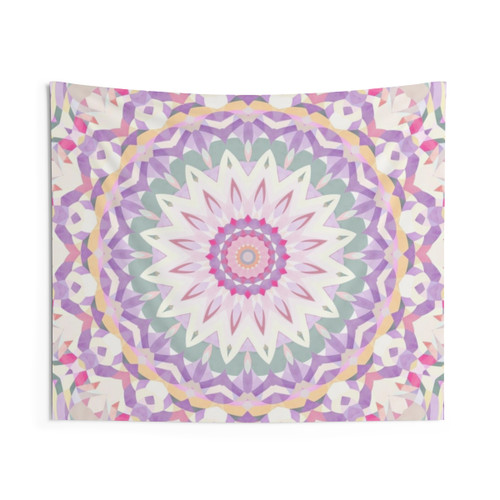 Calypso Mandala Tapestry in Pastel Colors