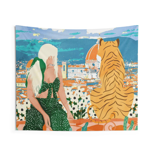 Vibrant Italian landscape tapestry