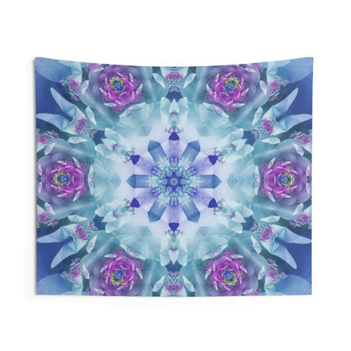 Royal Blue and Purple Mandala Tapestry