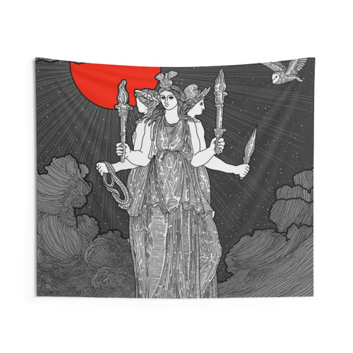 HECATE GODDESS Tapestry - Greek Mythology Wall Art