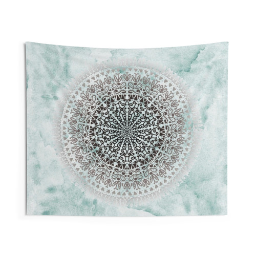 Boho ICELAND MANDALA Tapestry Wall Hanging