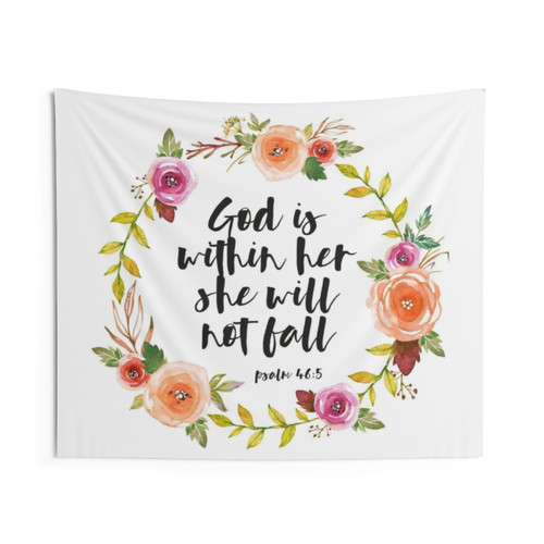 Christian Quote Tapestry - Inspirational Wall Art