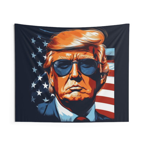 Trump 2024 Patriotic USA Tapestry