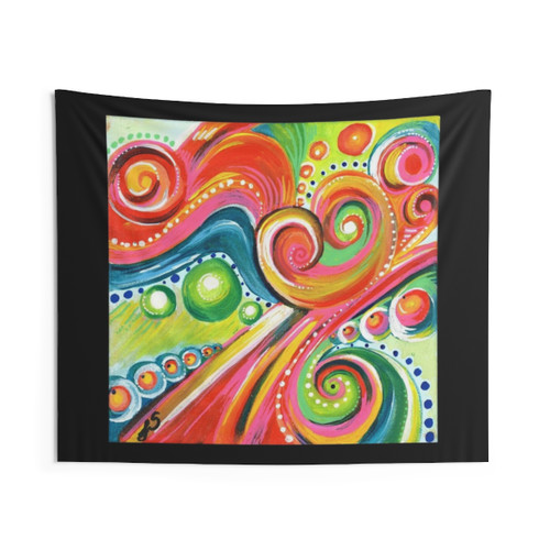Colorful Psychedelic 60s Tapestry