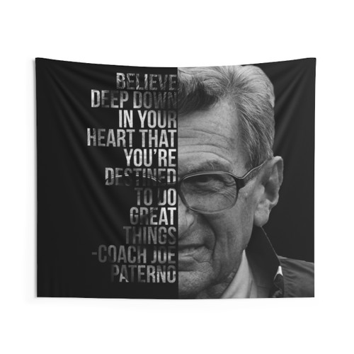 Joe Paterno Penn State Quote Tapestry