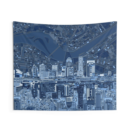 Louisville Skyline Tapestry Wall Art