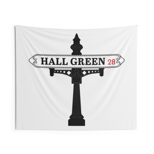 Hall Green B28 Vintage Street Sign Tapestry