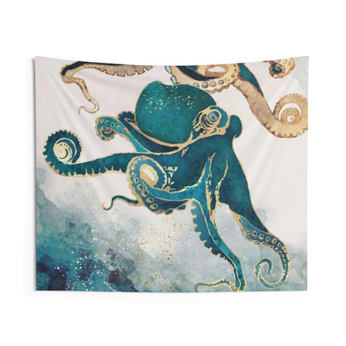 Underwater Dream V Octopus Tapestry