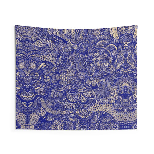 Abstract Zentangle Pattern Tapestry