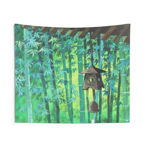 Summer Zen Meditation Bamboo Tapestry