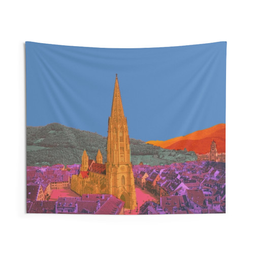 Freiburg Minster Tapestry - Architectural Wall Art