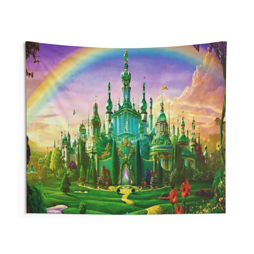 Emerald City Wizard of Oz Digital Art Tapestry