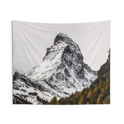 Matterhorn Mountain Tapestry - Swiss Alps Landscape Art