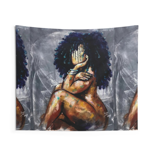 Naturally LVI Tapestry - Black Art Décor