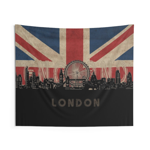 London Skyline Flag Tapestry
