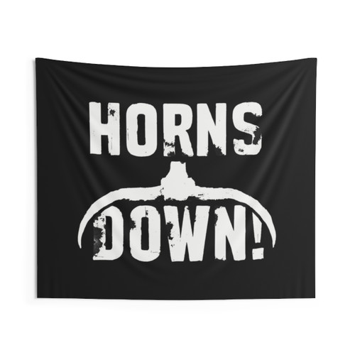 Texas Vintage Horns Down Tapestry Wall Hanging