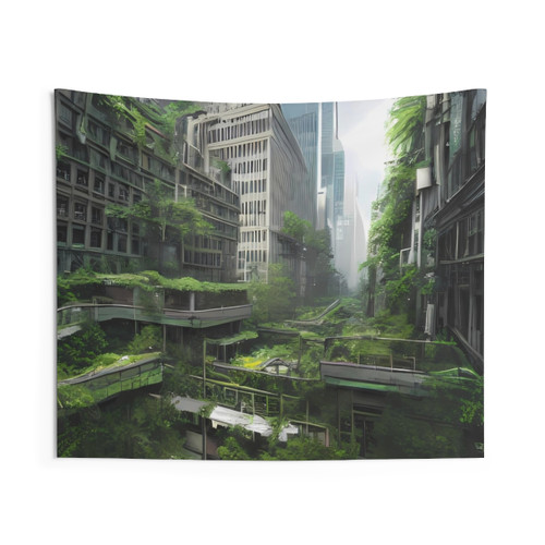 Abandoned Western City Tapestry