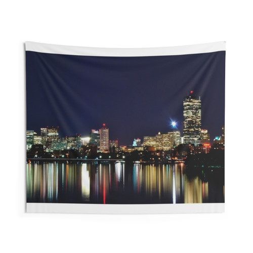Boston Skyline Tapestry - Reflect the Vibrant City of Glass
