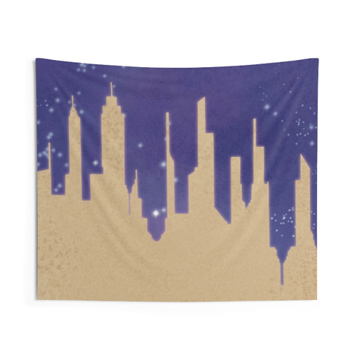 The Unsleeping City Skyline Tapestry by Art of Alyksandr