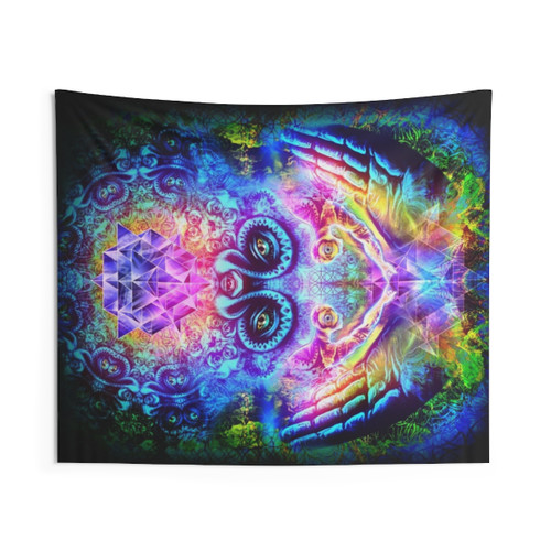 Transition to Butterfly Psychedelic Tapestry