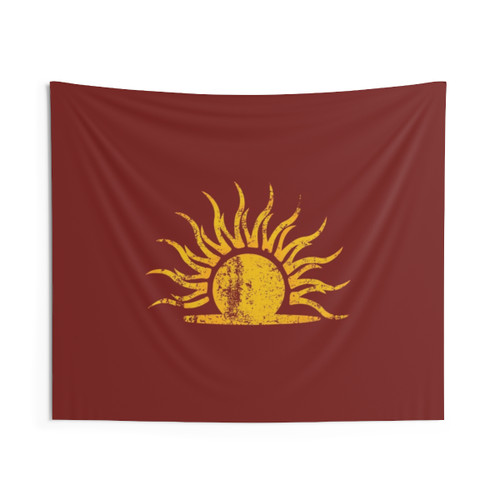 Mythic Dawn Logo Distressed Tapestry Wall Art