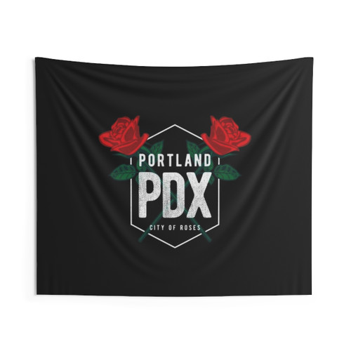Vintage Portland Oregon PDX City of Roses Tapestry