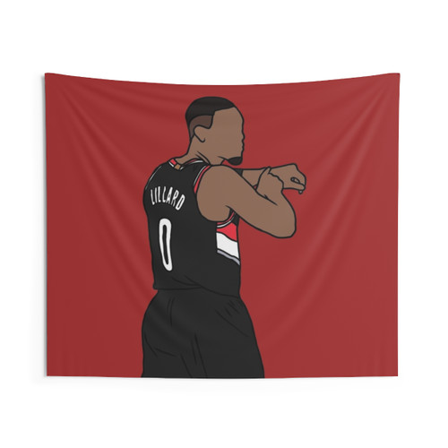 Damian Lillard Tapestry - You Know What Time It Is