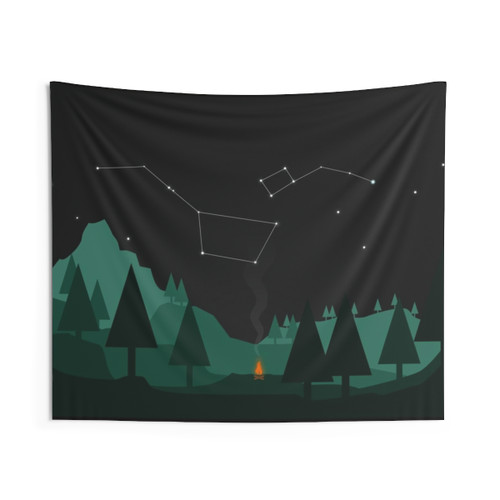 Night Sky Constellation Tapestry - Featuring the Big Dipper and Little Dipper