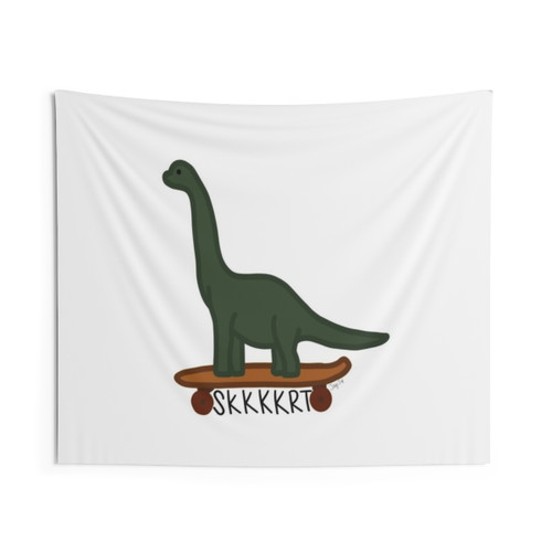 Dino Skateboard Tapestry