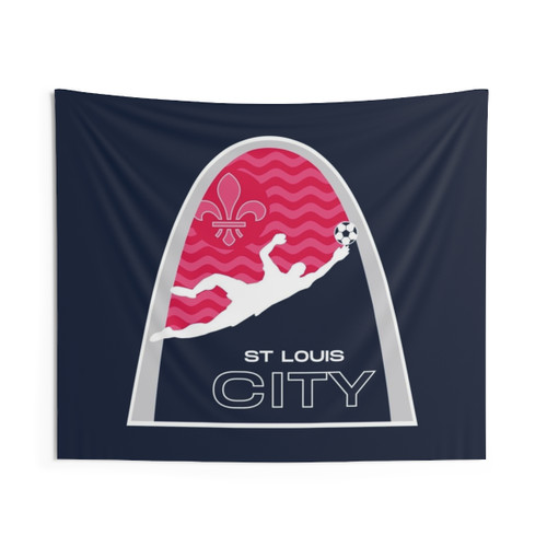 STL Soccer Dive Tapestry - Gateway to the West Home Decor