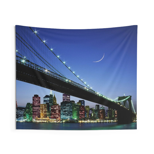 Brooklyn Bridge Art Photo Tapestry - New York City Decor