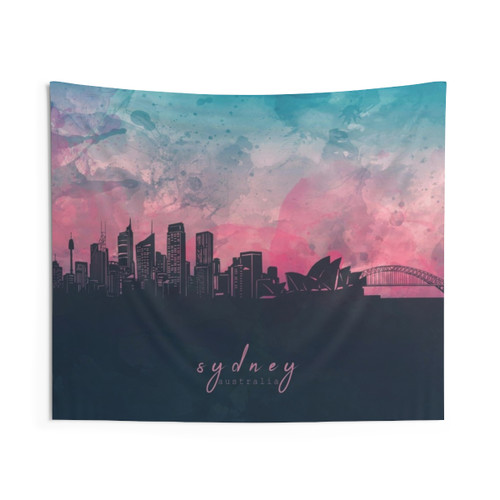 Sydney Skyline Tapestry Wall Hanging