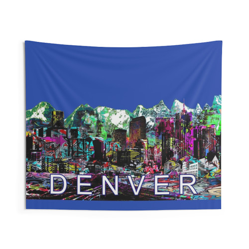 Colorful Denver Graffiti Tapestry