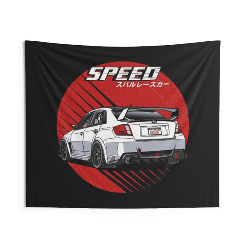 Subaru WRX STi Stinkeye Tapestry - JDM Sports Car Decor