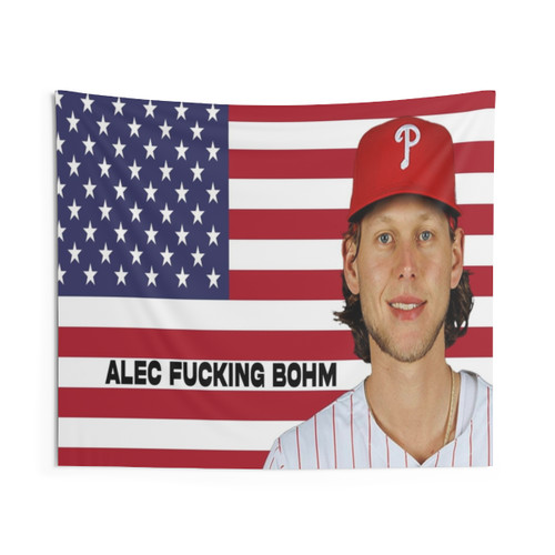 Alec Bohm Phillies Baseball Tapestry Wall Hanging