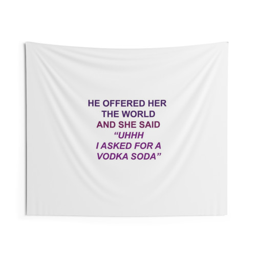 Girls Vodka Soda Sorority Tapestry Wall Hanging