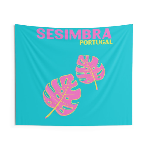 Sesimbra Portugal Tropical Tapestry Wall Decor