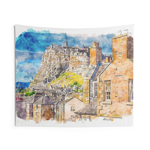 Edinburgh Cityscape Tapestry Wall Hanging