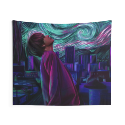 Starry Night Tapestry - Artistic Wall Decor