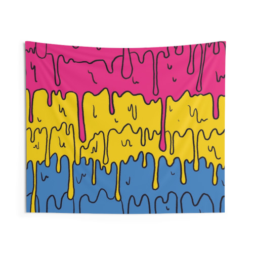 Pansexual Pride Melting Tapestry